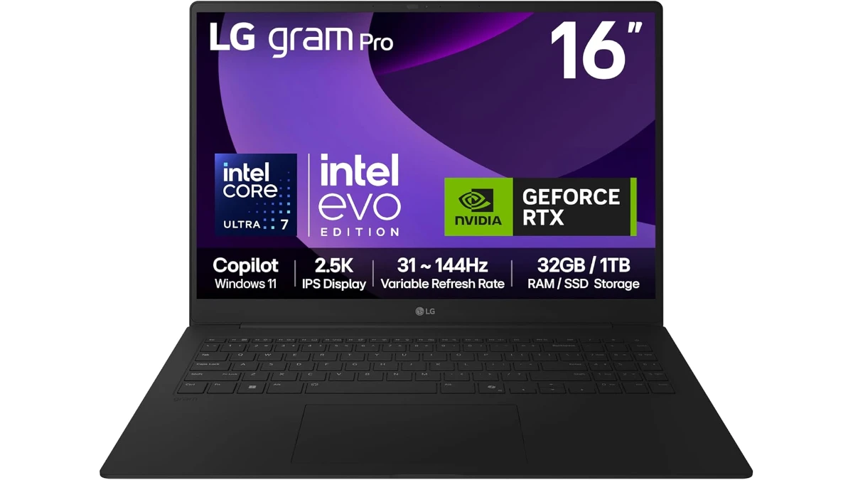 LG Gram Pro 16Z90TR-E.AD88A1 2025 launched in UK powered by Intel Core Ultra 7 255H and Nvidia RTX 5050 Graphics