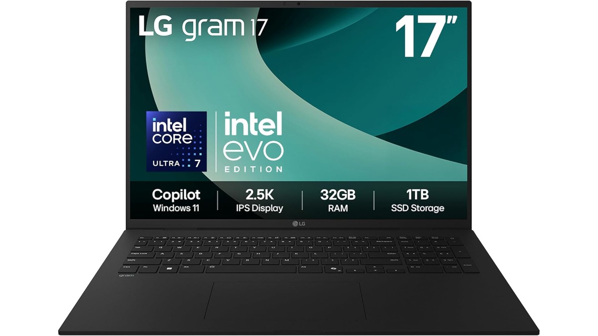 LG gram 17Z90T-G.AD88A1 2025 powered by Intel Core Ultra 7 255H processor launched in the UK